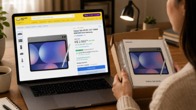 Galaxy Tab S10 FE Plus tem 44% de desconto