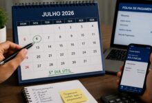 Quinto dia útil de julho de 2026: veja a data do pagamento