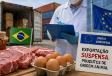 União Europeia (UE) barra exportações do Brasil