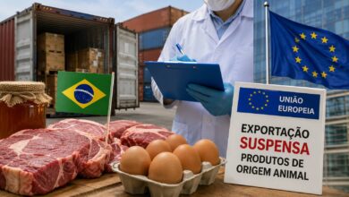 União Europeia (UE) barra exportações do Brasil